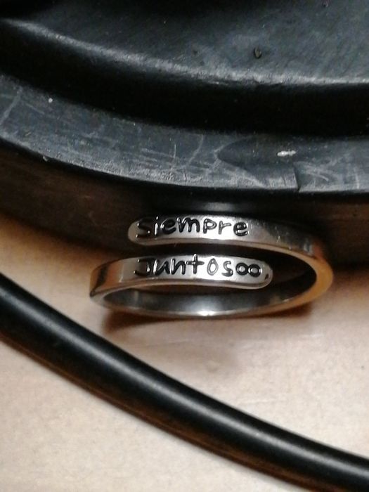 Anel de senhora com gravação Sempre Juntos