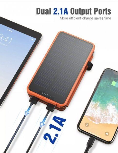 IEsafy 26,800mAh Solar Power Bank (на солнечной батарее)