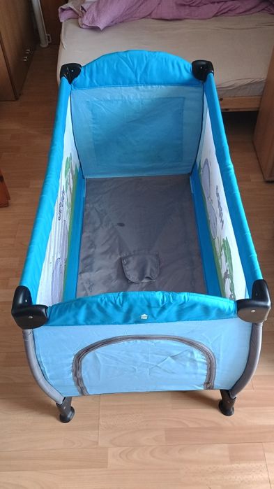 Łóżeczko turystyczne Caratero Medio niebieskie