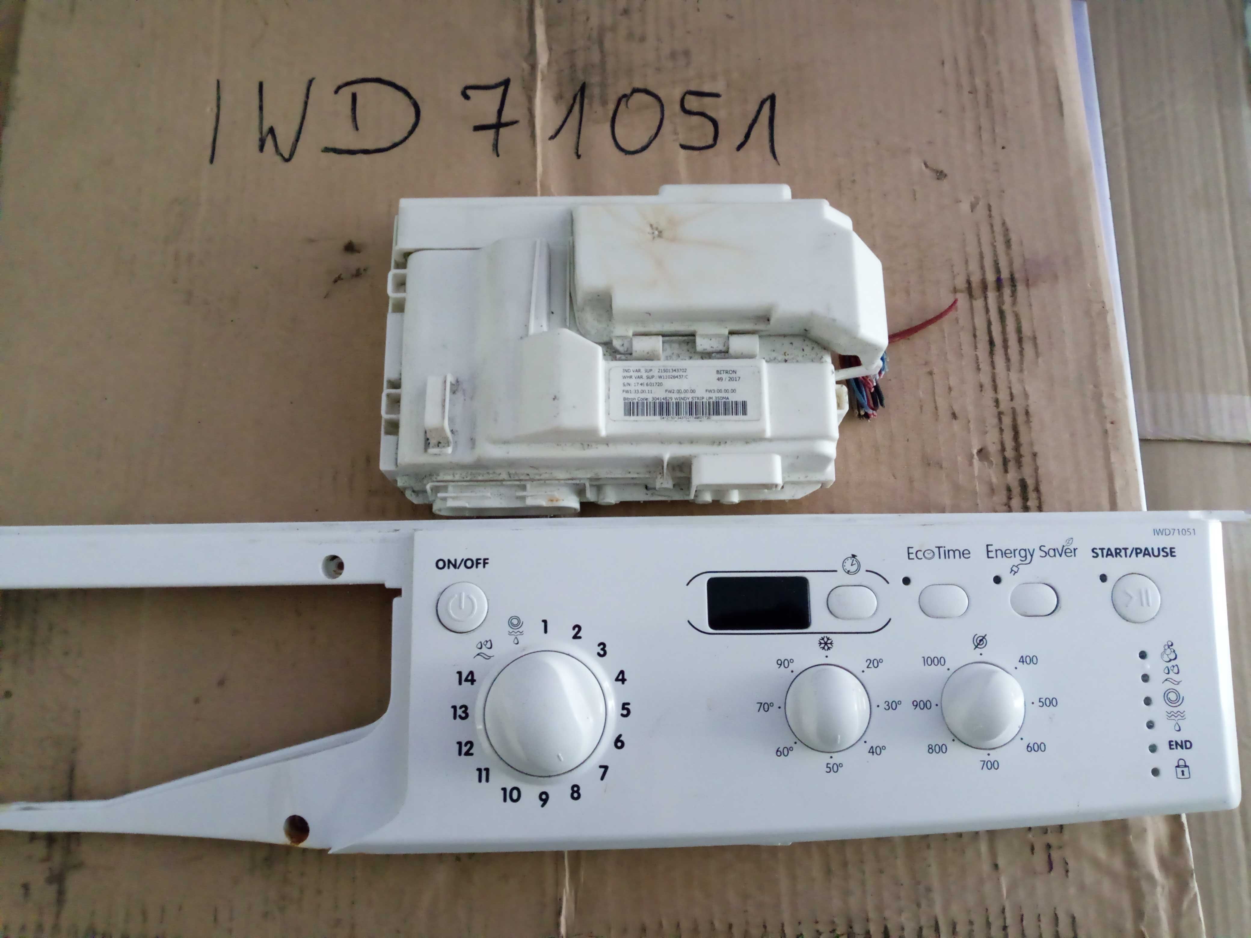 moduł z panelem przednim do pralki indesit iwd71051