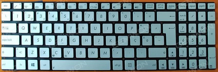 TECLADO ASUS N550 N56 N56V N750 U500VZ N76 R500V R505