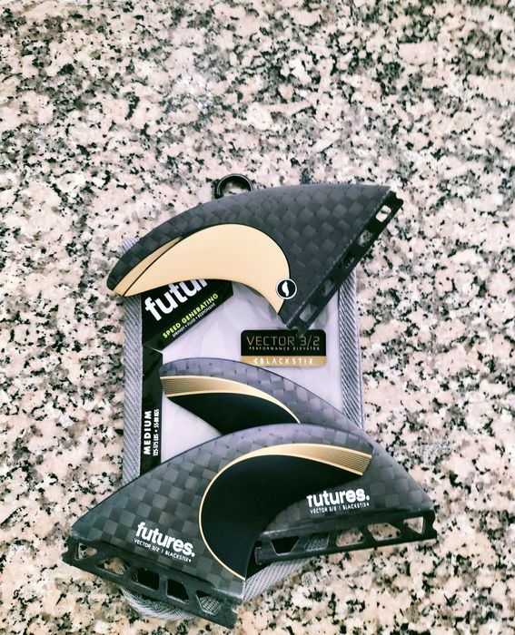 Quilhas Futures Fins Vector 3/2 Blackstix M
