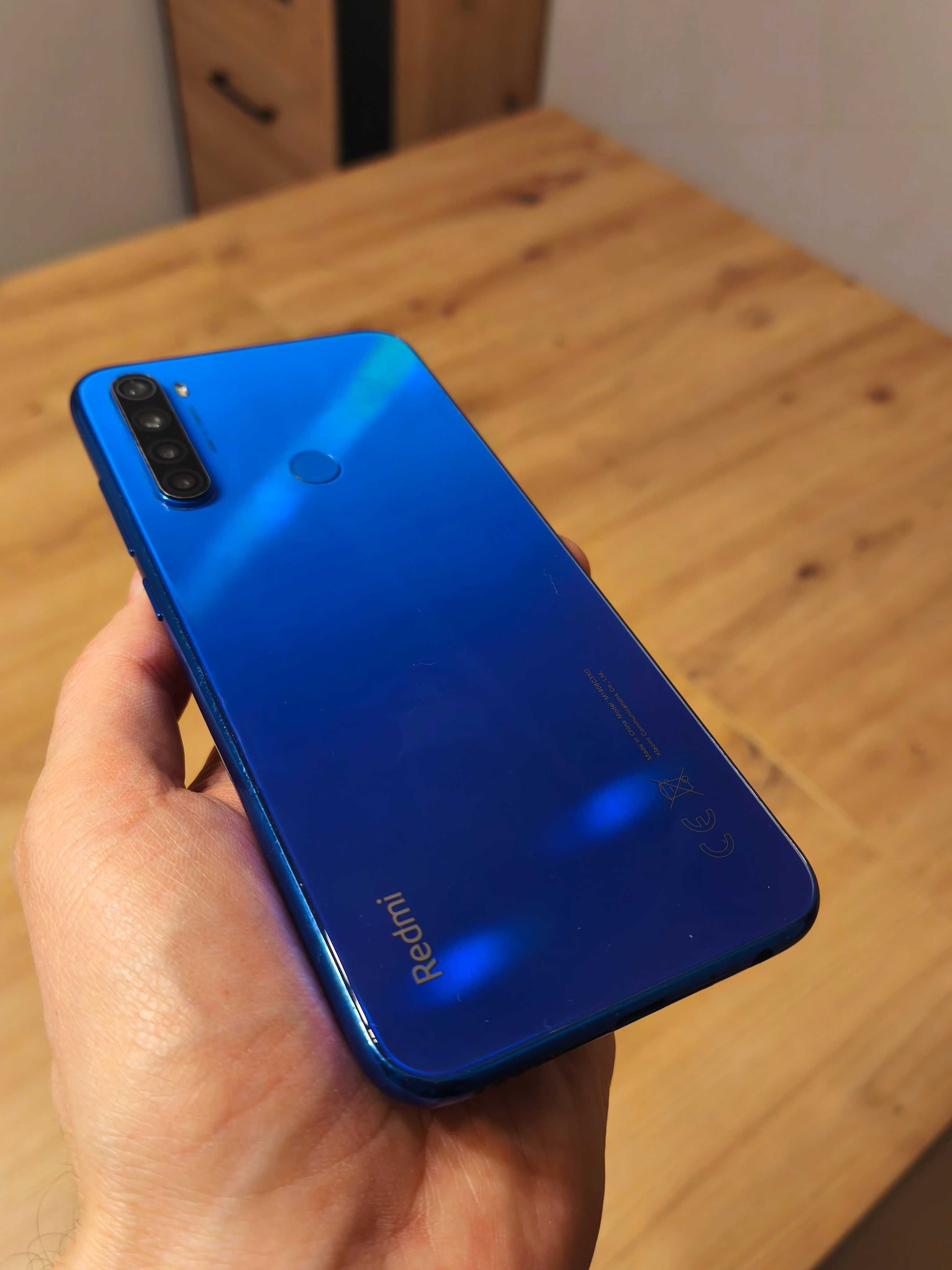 Telefon XIAOMI REDMI NOTE 8T pudełko + szkło + etui + ładowarka BDB