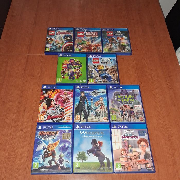 Lote Jogos PS4 – LEGO / Anime / Infantil / Plataformas – 11 Jogos