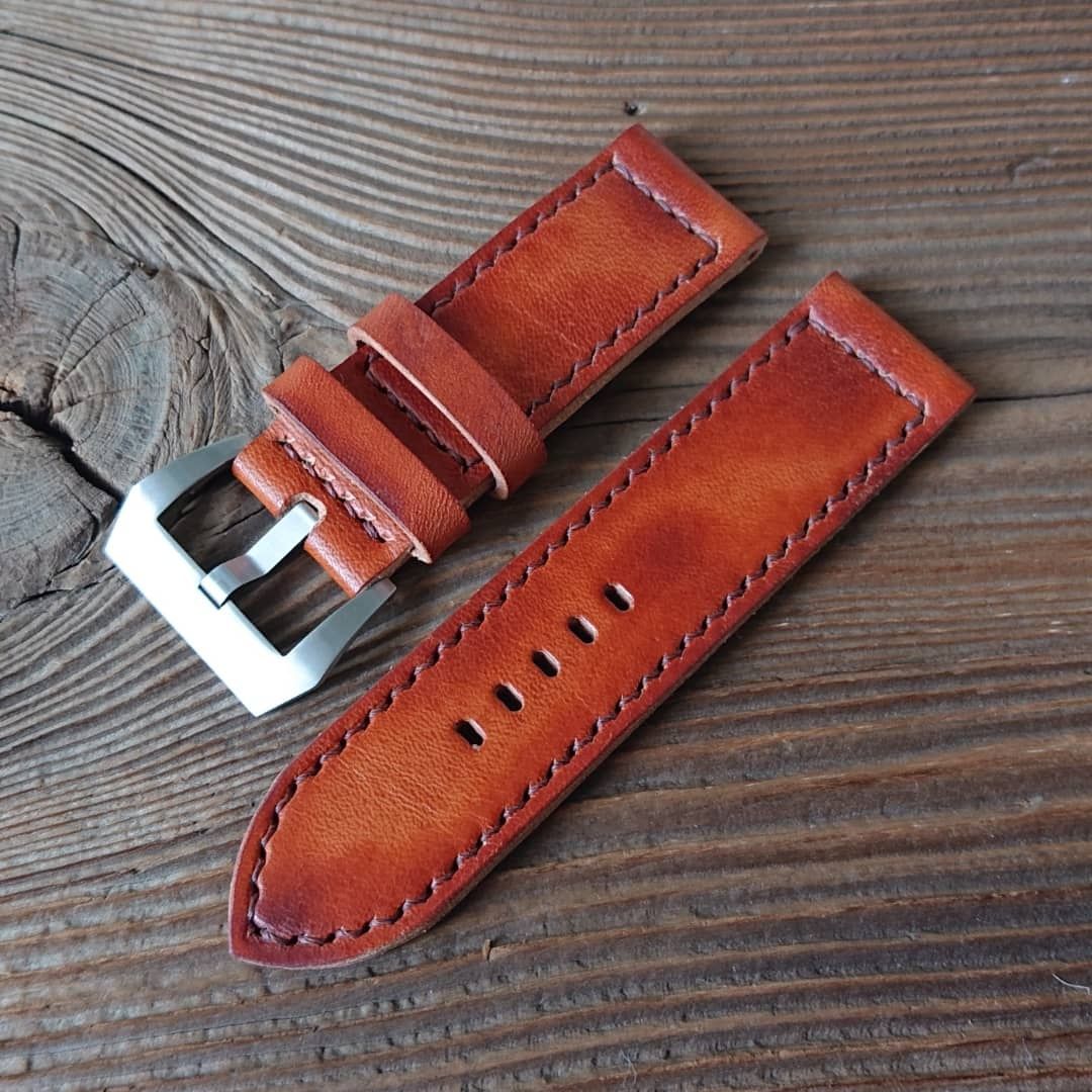 Pasek do zegarka Panerai 26 mm handmade skóra ręcznie robiony