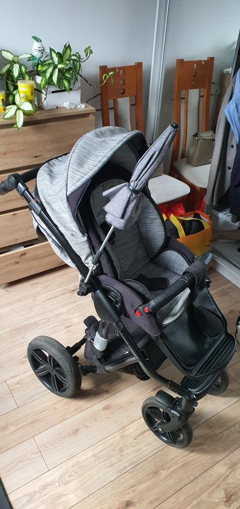 Wózek 2in1 milu kids castello forever szary