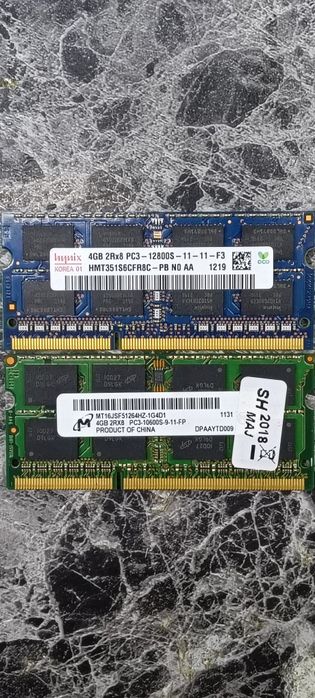 Pamięć ram 2x4gb ddr3