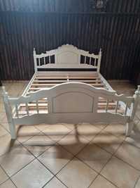 Nowe łóżko białe patyna materac 160 cm 200 cm