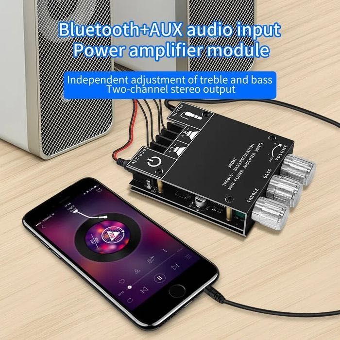 Усилитель мощности ZK-502MT  2*50W / Bluetooth 5.0 / AUX / підсилювач