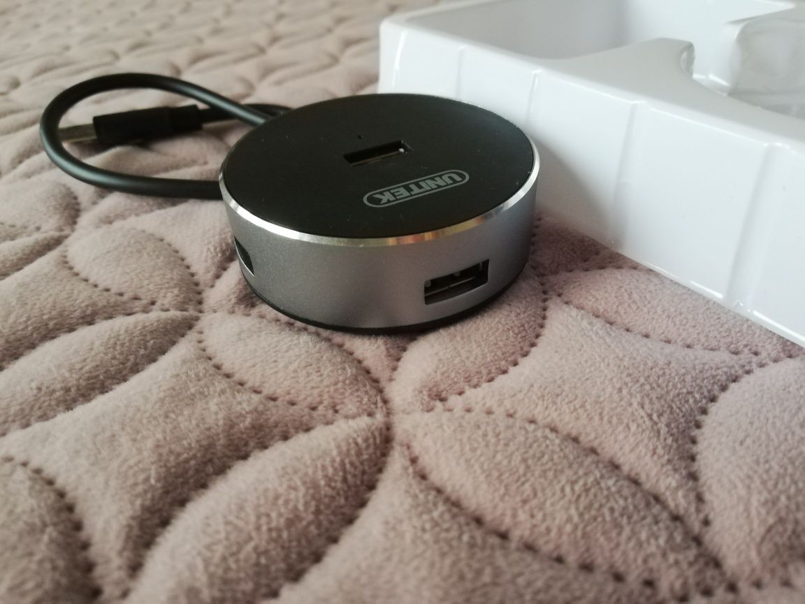 Rozgałęziacz usb 2.0 NOWY 4 porty aluminium hub usb Unitek