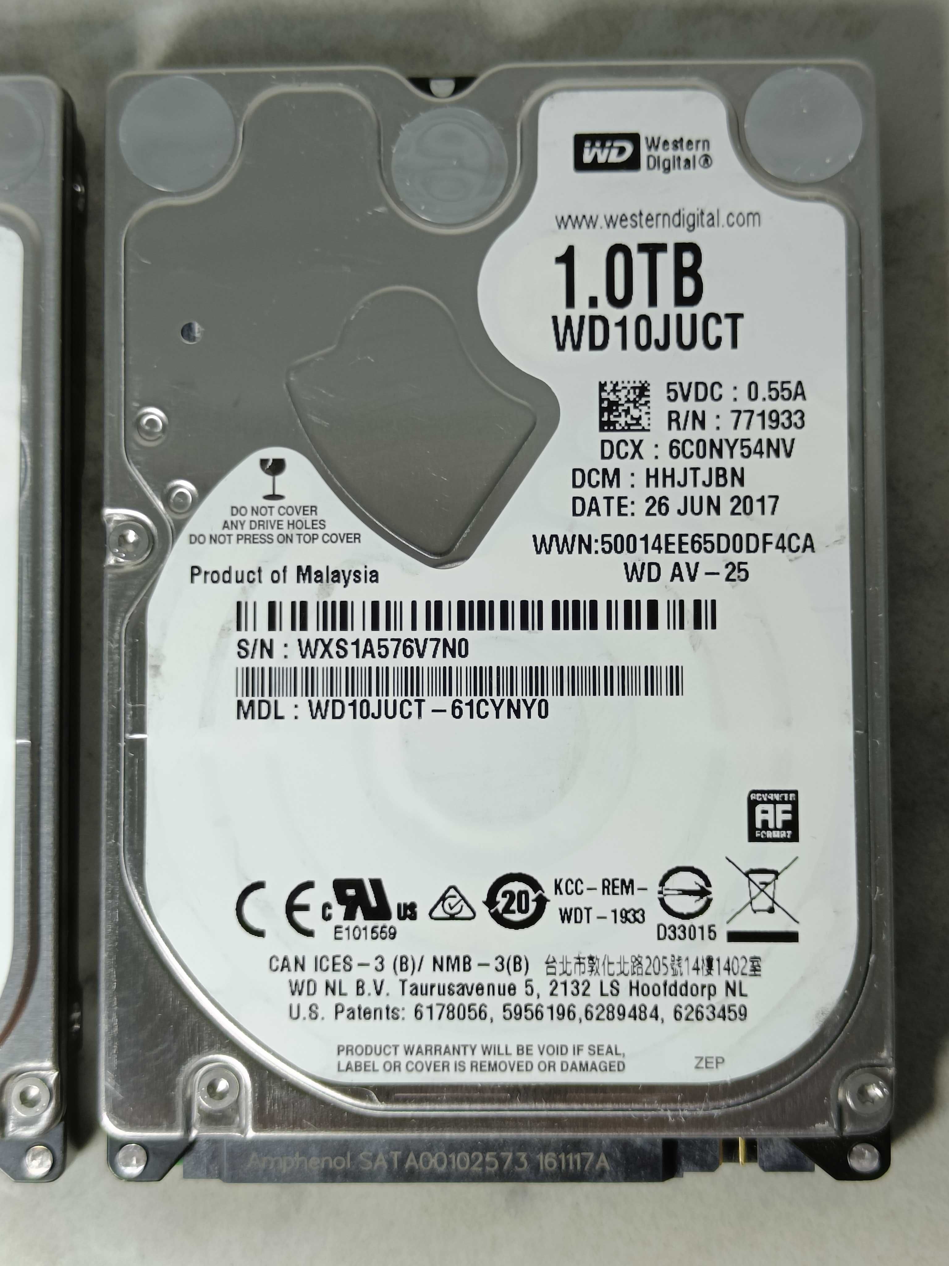 НОВІ Hard Disk HDD диск 2.5 Western Digital 1TB до НОУТБУКА або PS