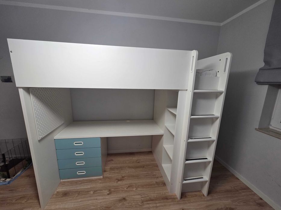 Sprzedam łóżko piętrowe z biurkiem IKEA SMASTAD