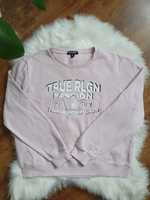 True religion bluza crewneck pudrowy róż xl