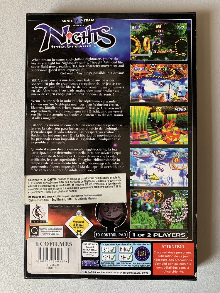 [SEGA Saturn] Nights Into Dreams