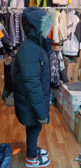 Пуховик для хлопчика, куртка на зиму для хлопчика 164 зрізс