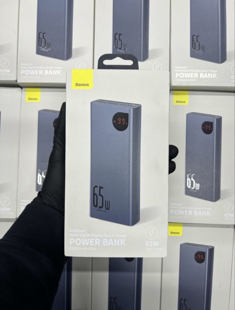 БРАК 65w 20000mah baseus павербанк adaman metal акумулятор