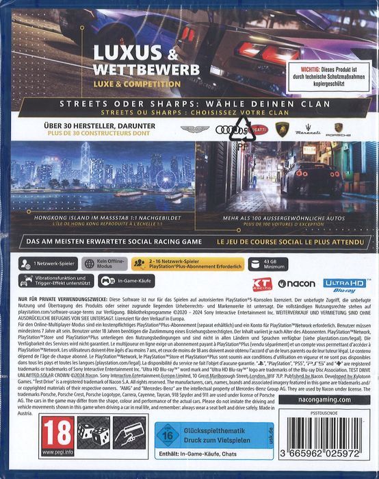 Test Drive Unlimited Solar Crown (PS5) Gra nowa w folii