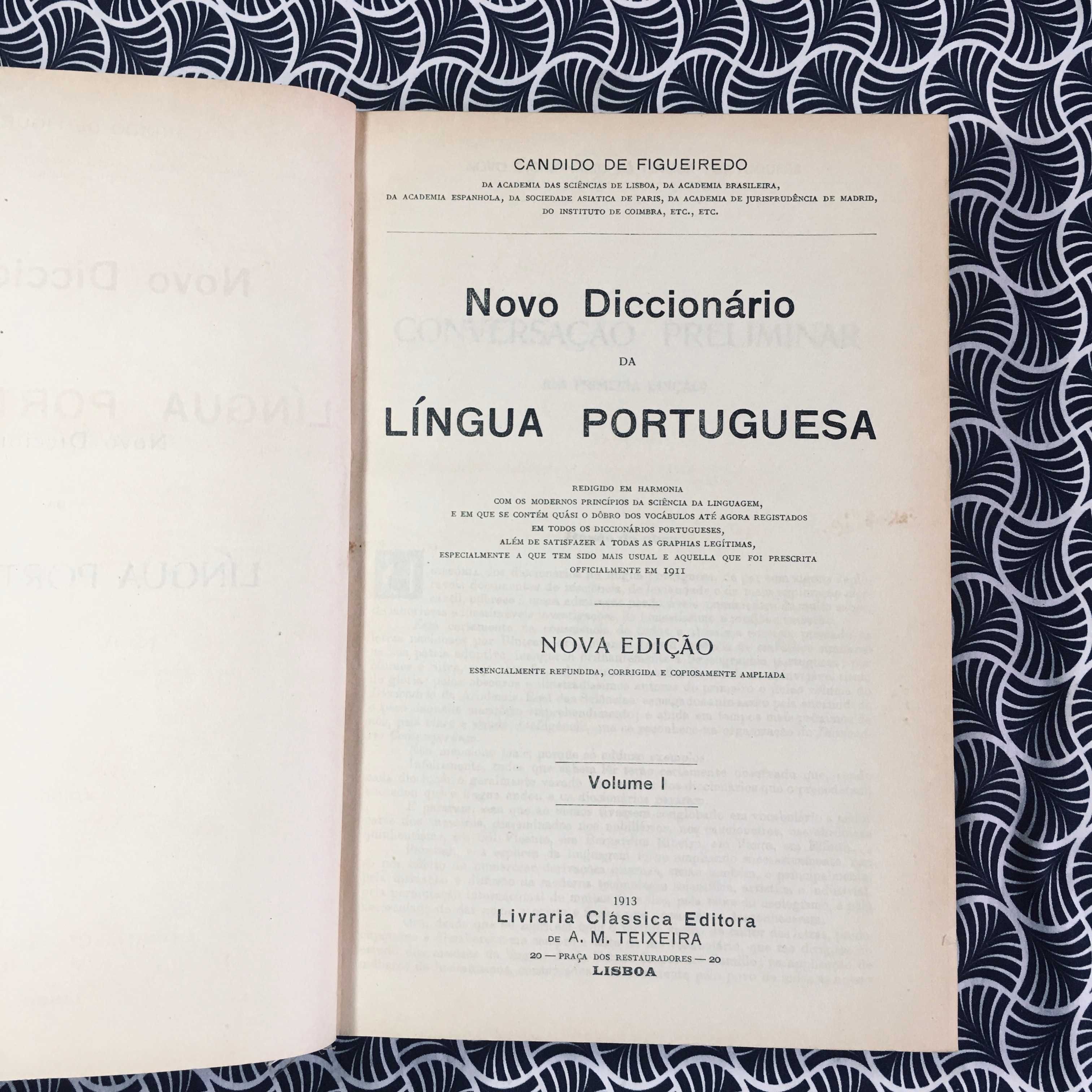Novo Diccionário da Lingua Portuguesa (2 vols.) - Cândido Figueiredo