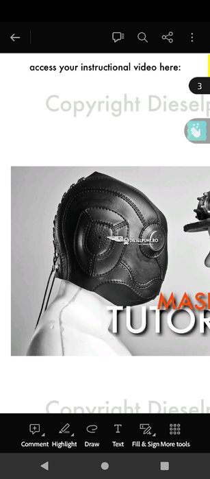 Маска зі шкіри чоловіча