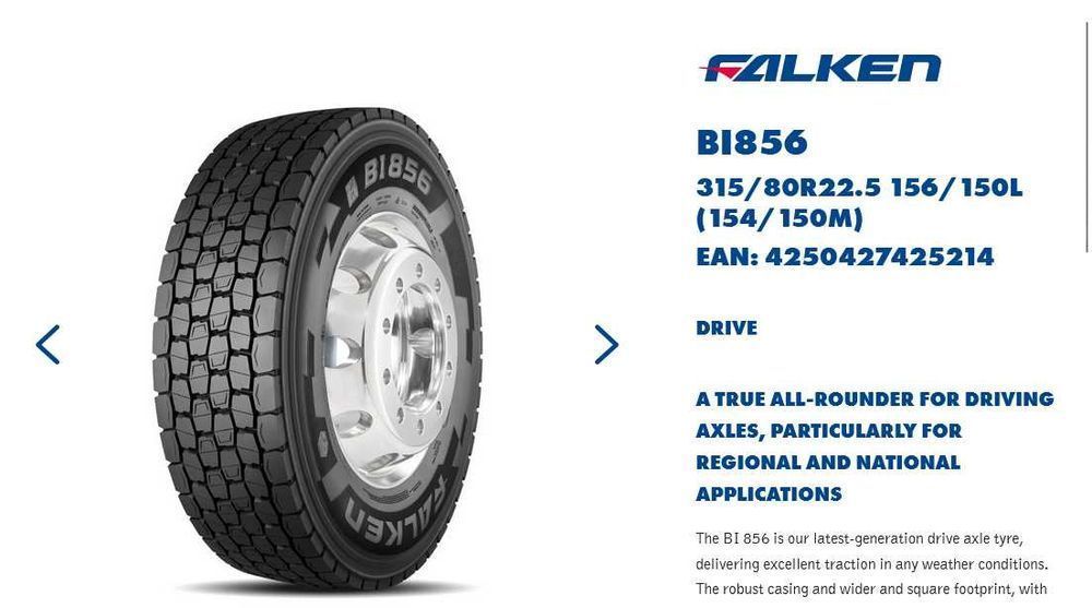315/80R22.5 FALKEN BI856 Napędowa