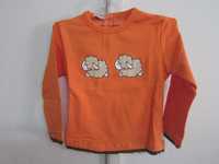 Camisola de menina com ovelhas laranja 12 meses Nico NOVO