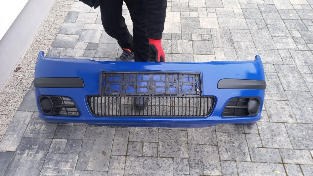 Skoda Fabia 1 lift 04-07 zderzak przod przedni niebieski 4590