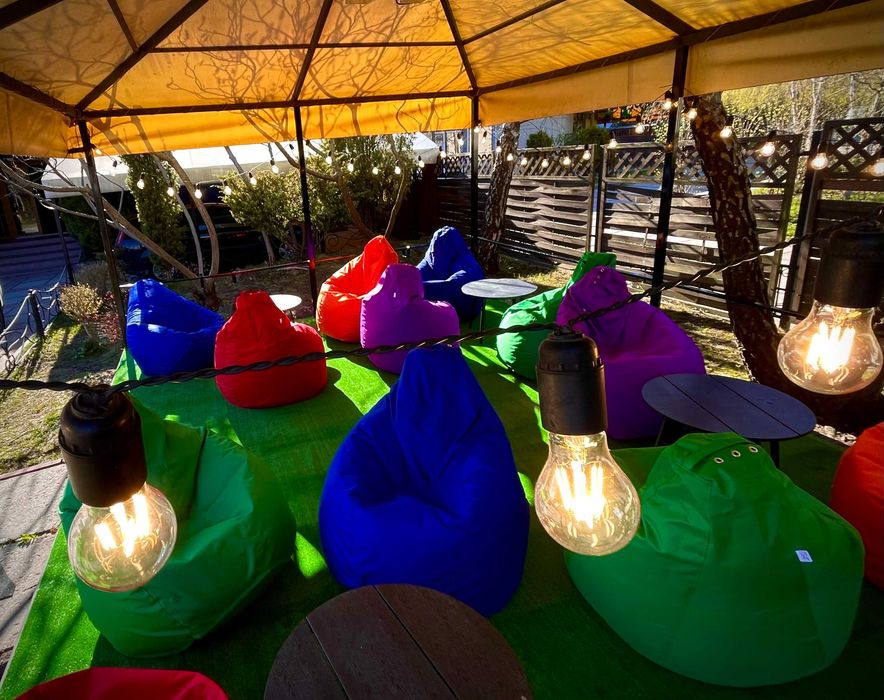 Безкаркасні пуфи та крісла напряму з виробництва. 24 кольори