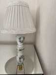 Lampka Nocna ceramiczna z abazurem