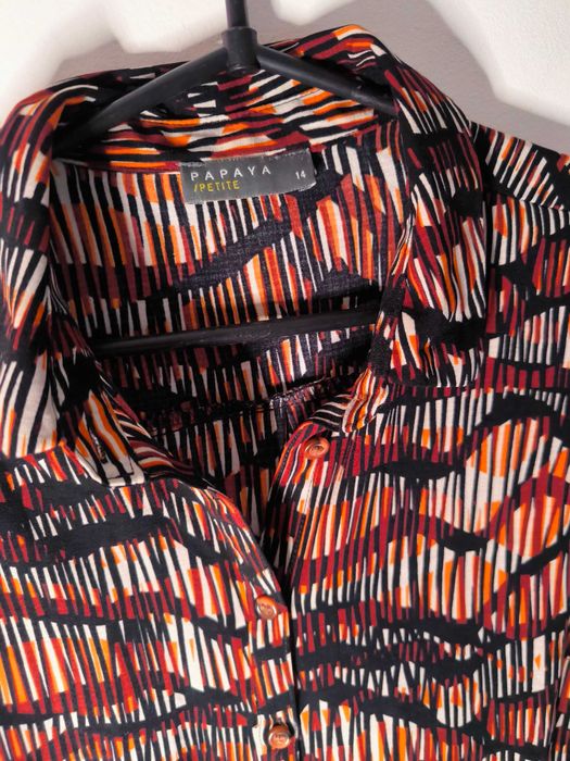 Stylowa tunika/koszula Papaya Petite w rozmiarze XL/42