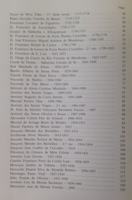 Reitores da UNIVERSIDADE DE COIMBRA. Notas Biográficas e Retratos.