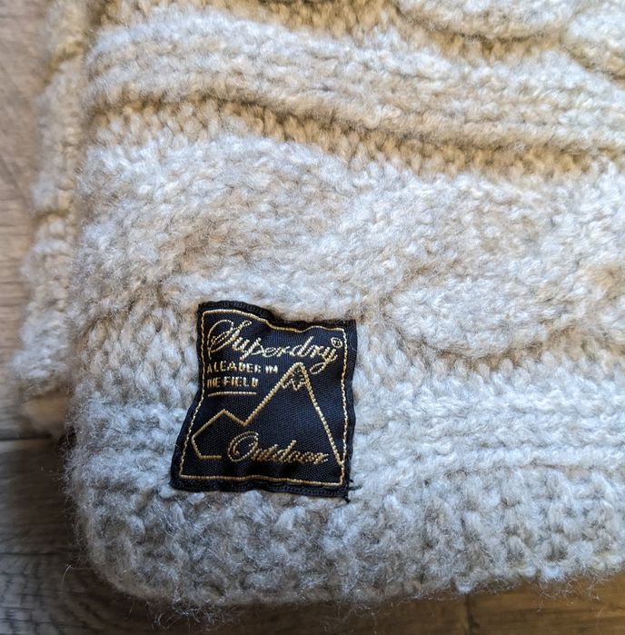 СНУД SUPERDRY із домішкою вовни сірий однотонний!