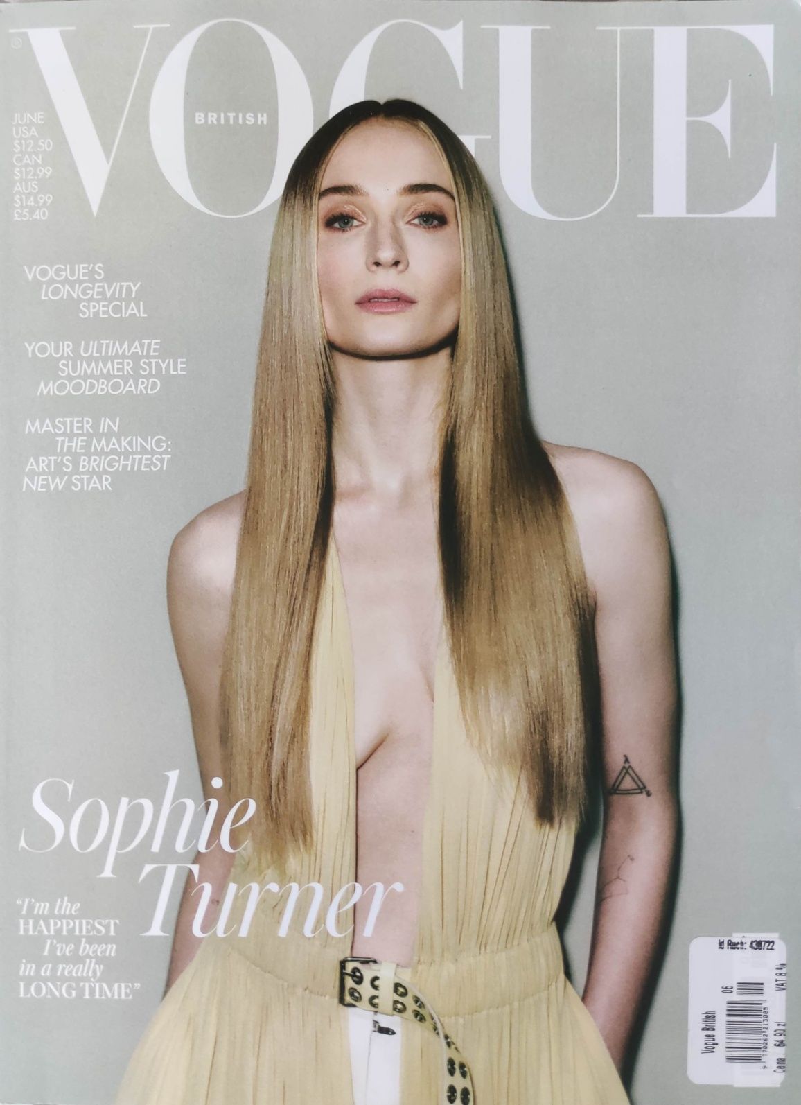 Vogue UK 06/24 Sophie Turner długowieczność moodboard luksus moda