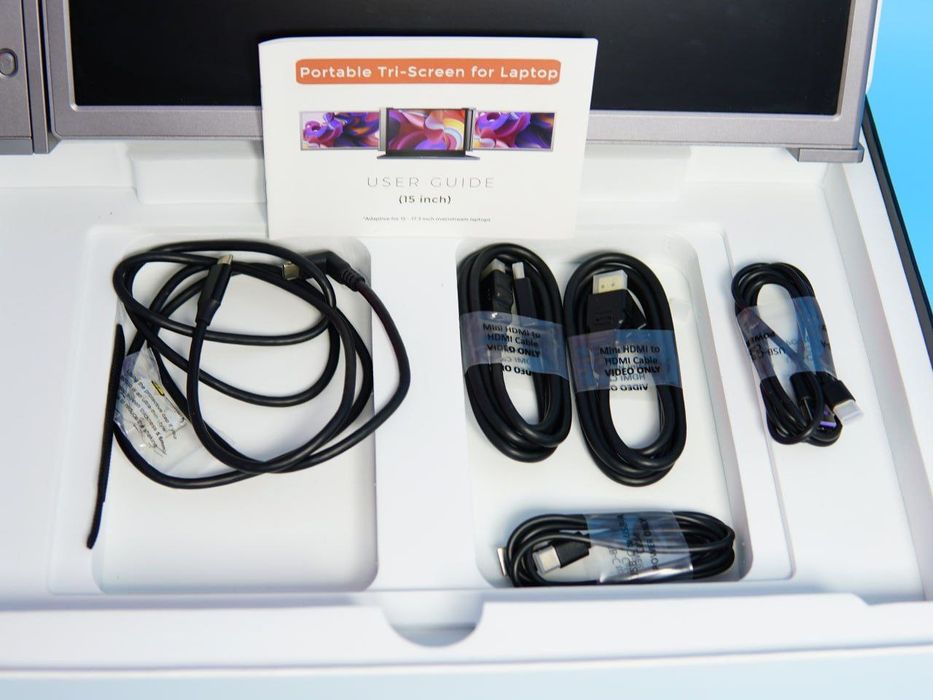 Монитор 15,6-дюймовый FHD тройной портативный монитор для ноутбуков эк