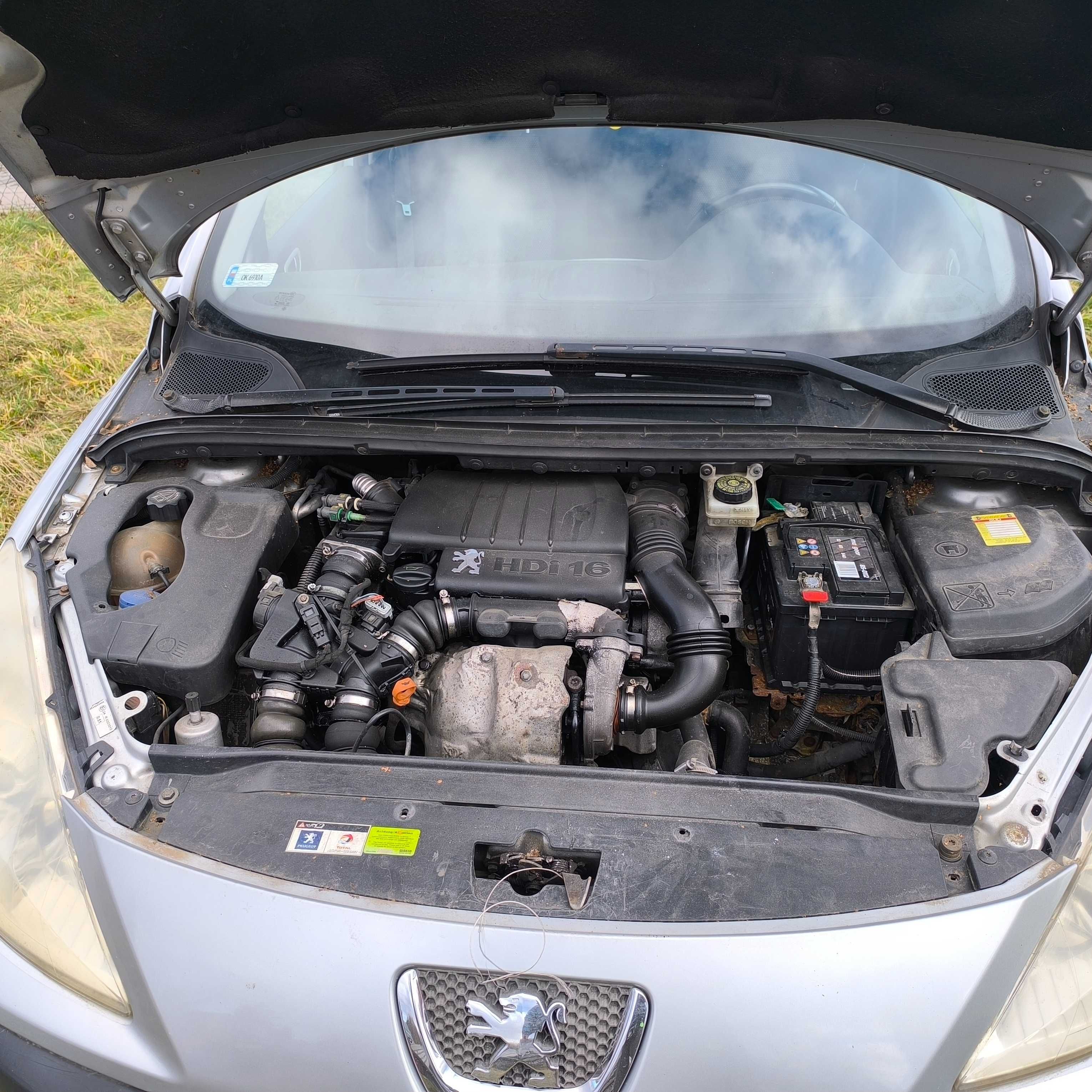 Peugeot 307 sw 1.6hdi panorama 7 osobowy ładny