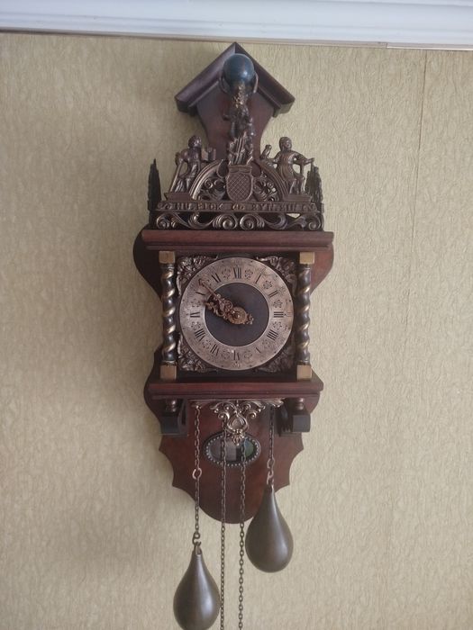 Антикварний настінний годинник Wuba ( warmink,Голандія )
