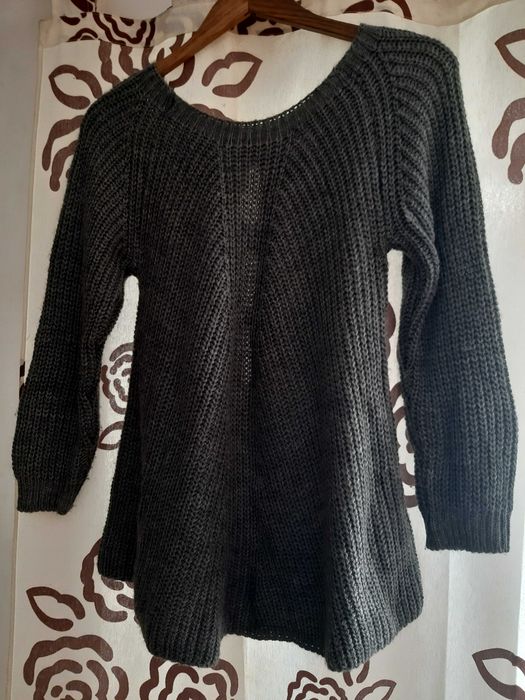 Camisola de malha preta