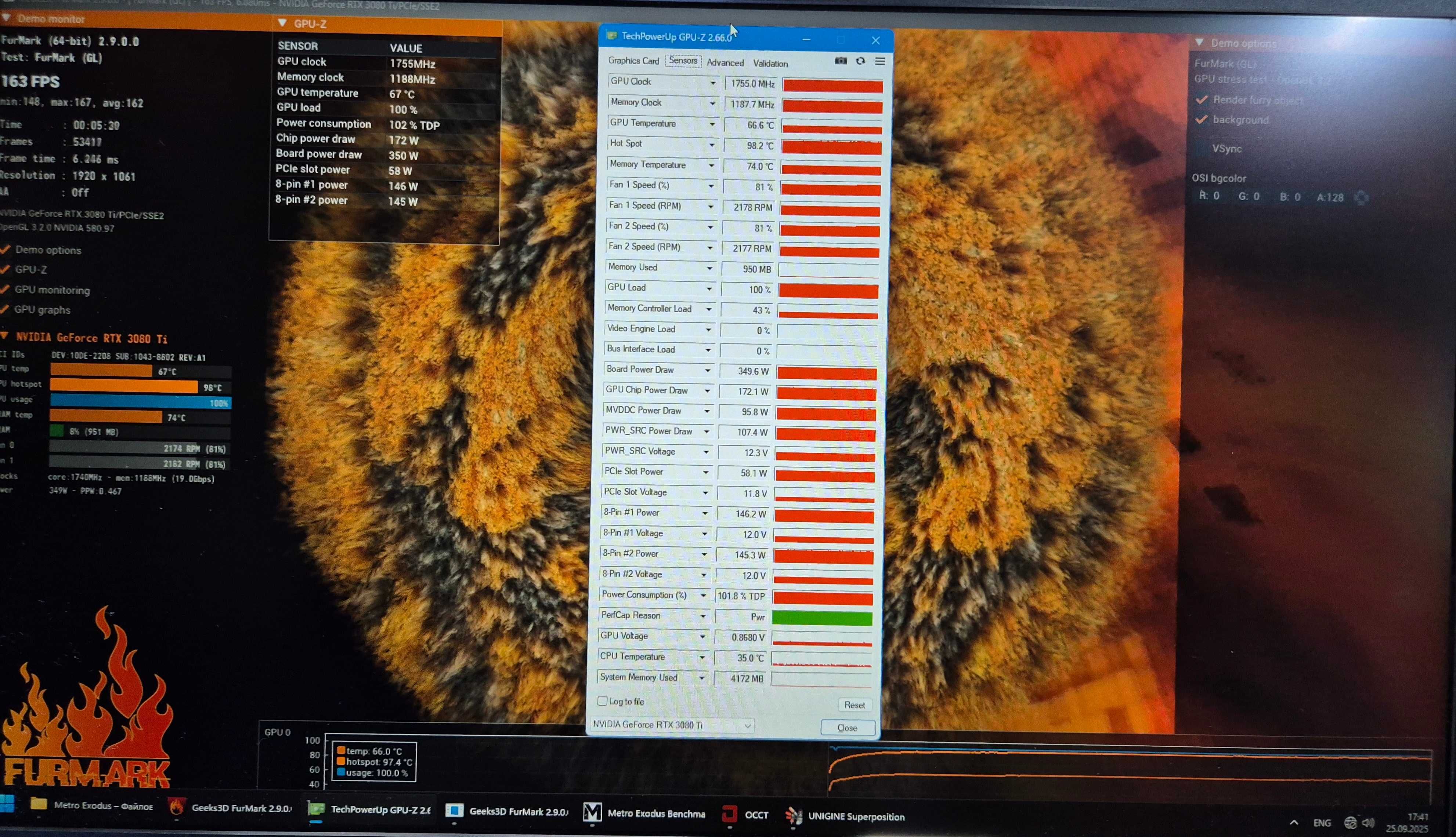 відеокарта RTX3080Ti 12GB 384bit DDR6X ASUS TUF Gaming пломба. TradeIN