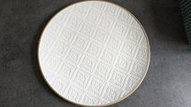 Talerz dekoracyjny 33cm bialy