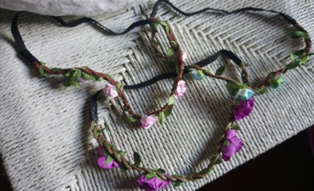 Headband com flores