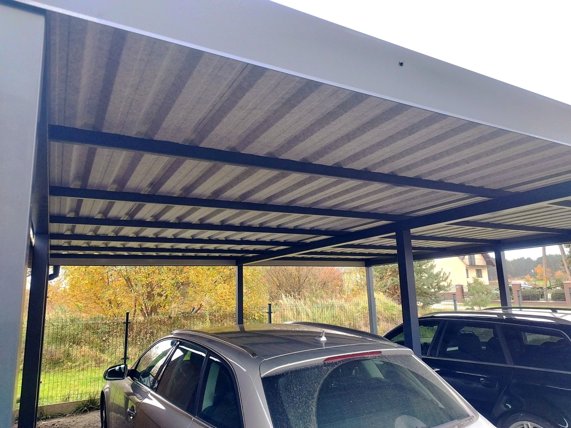 Wiata samochodowa, garażowa, carport dwustanowiskowa, 6x6 m