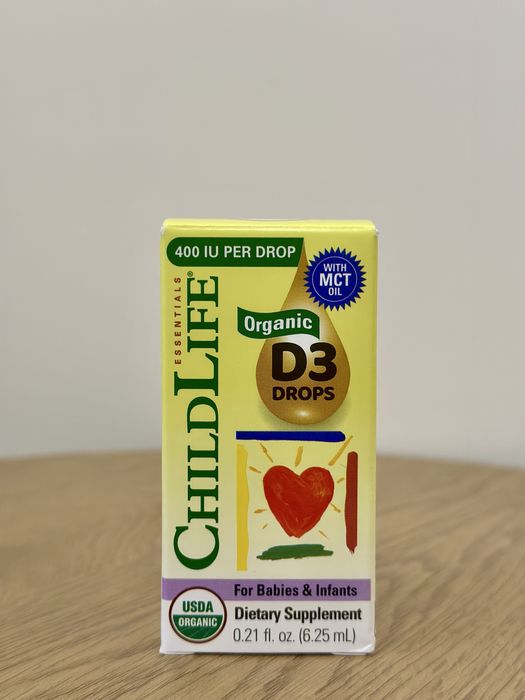 ChildLife Organic D3 Drops 400 IU — вітамін D3 у краплях для дітей