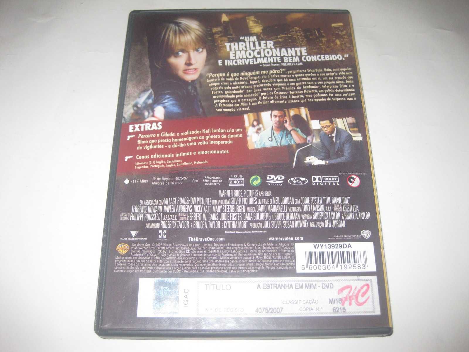 DVD "A Estranha em Mim" com Jodie Foster