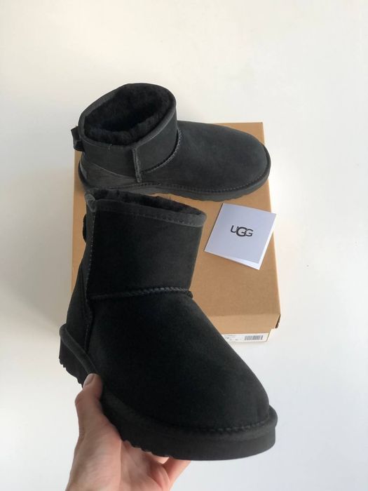 р36-40 Жіночі замшеві уггі UGG mini black suede
