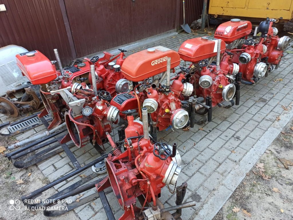 Motopompa Pompa Strażacka Deszczownia Bursztyn 800l/min 8bar Magirus