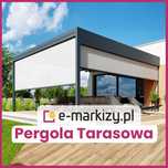 Pergola tarasowa zadaszenie altana wiata na taras do ogrodu Luxury