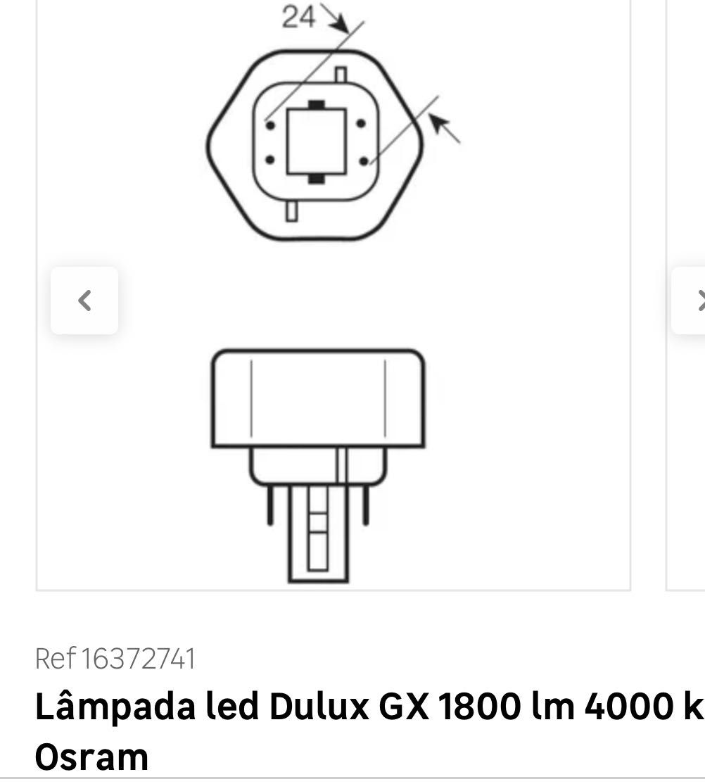 Lâmpadas de encastre