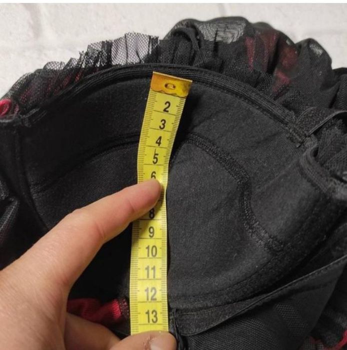 Нарядный секси пеньюар с трусиками и кружевом черный с красным