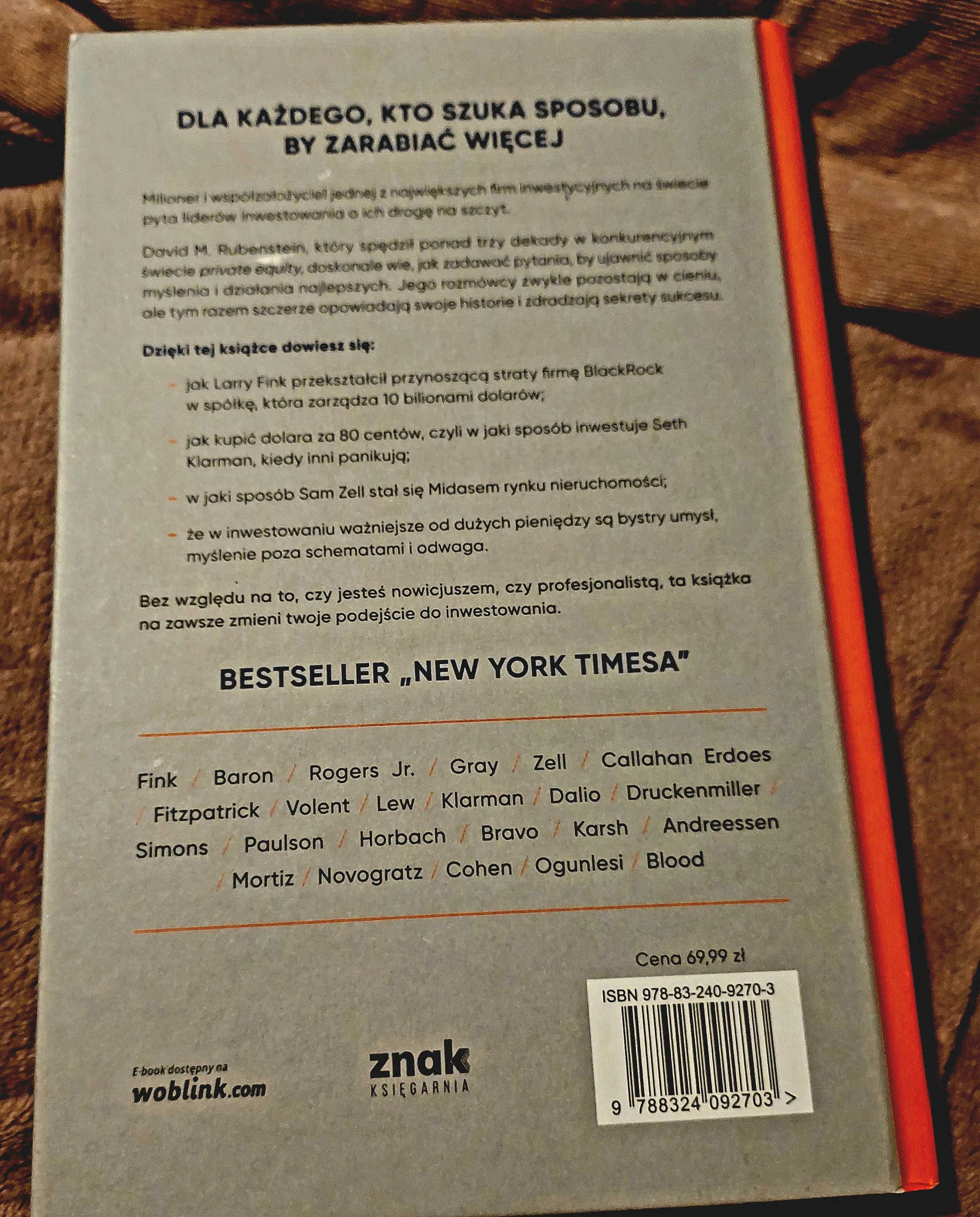 Inwestorzy.David M. Ribenstein