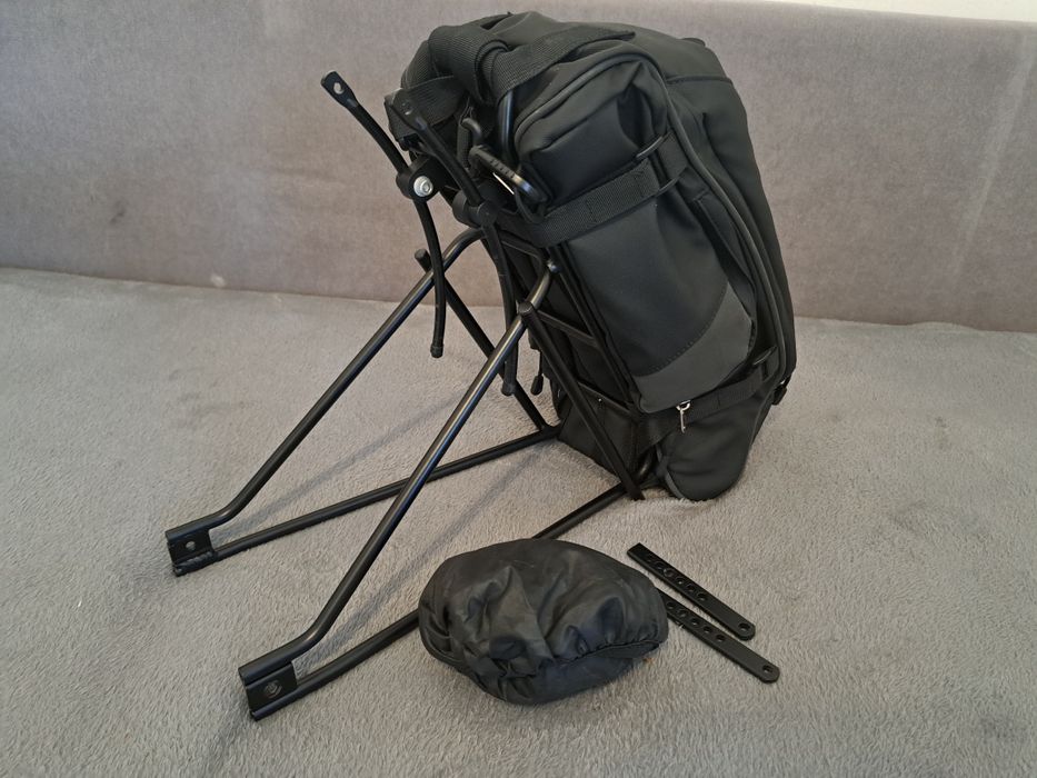 Bagażnik rowerowy Author + Torba/sakwa na bagażnik 15L czarne NOWE