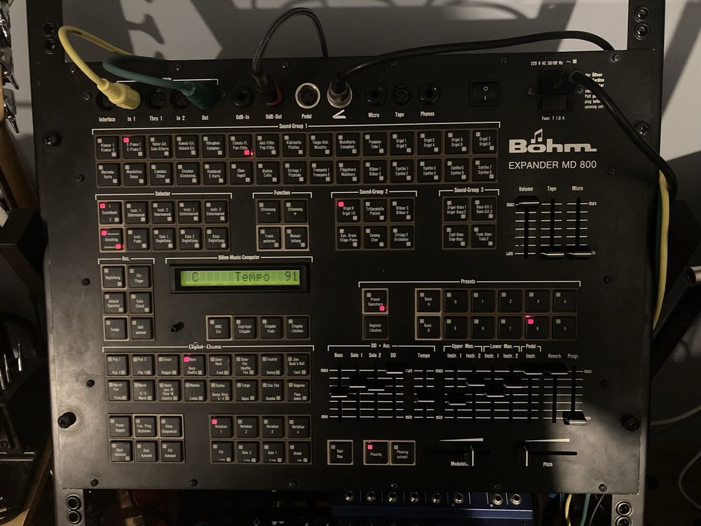 Syntezator Böhm MD800 Rack yamaha organy reverb Boehm Bohm